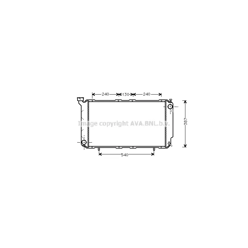 Radiateur, refroidissement du moteur AVA QUALITY COOLING SU2010