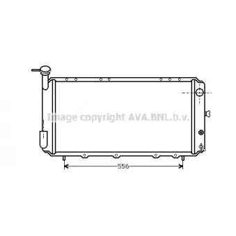 Radiateur, refroidissement du moteur AVA QUALITY COOLING SU2011