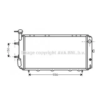 Radiateur, refroidissement du moteur AVA QUALITY COOLING