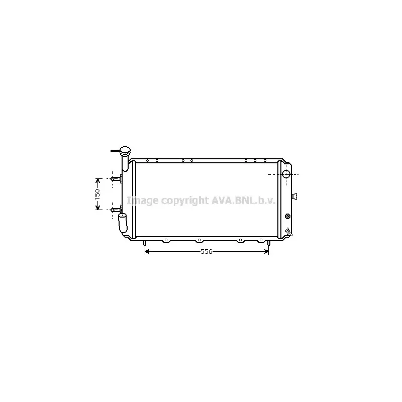Radiateur, refroidissement du moteur AVA QUALITY COOLING SU2012
