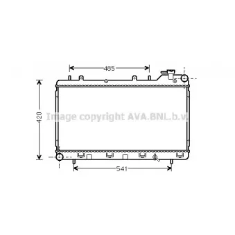 Radiateur, refroidissement du moteur AVA QUALITY COOLING SU2015