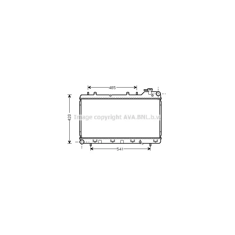 Radiateur, refroidissement du moteur AVA QUALITY COOLING SU2015