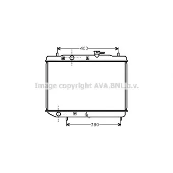 Radiateur, refroidissement du moteur AVA QUALITY COOLING SU2019