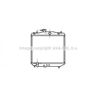 Radiateur, refroidissement du moteur AVA QUALITY COOLING SU2021