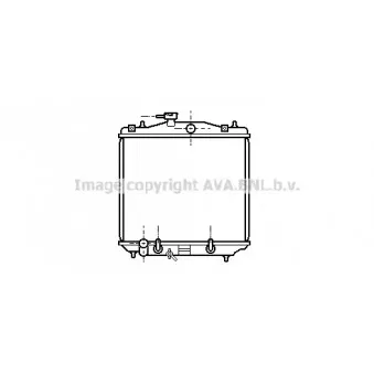 Radiateur, refroidissement du moteur AVA QUALITY COOLING SU2022