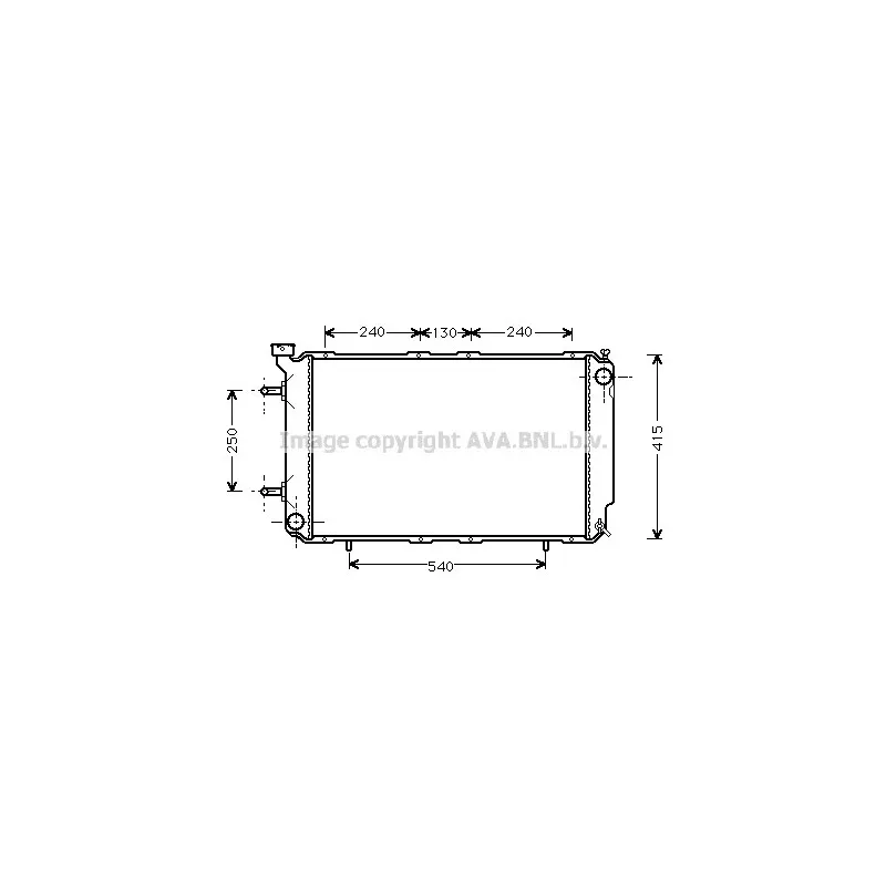 Radiateur, refroidissement du moteur AVA QUALITY COOLING SU2041
