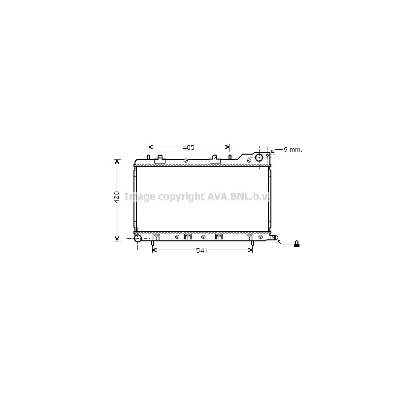 Radiateur, refroidissement du moteur AVA QUALITY COOLING SU2047