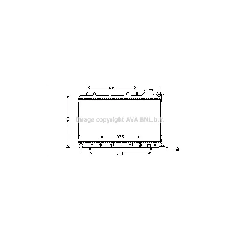 Radiateur, refroidissement du moteur AVA QUALITY COOLING SU2049