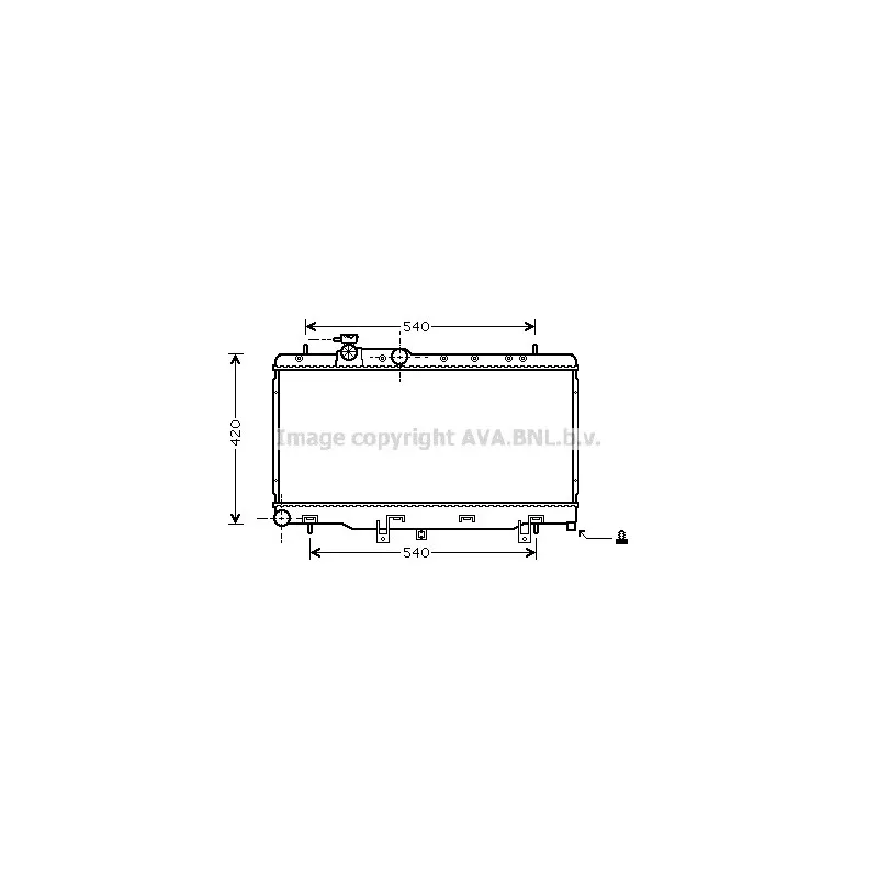 Radiateur, refroidissement du moteur AVA QUALITY COOLING SU2052