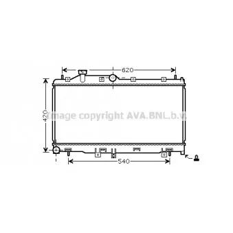 Radiateur, refroidissement du moteur AVA QUALITY COOLING SU2065