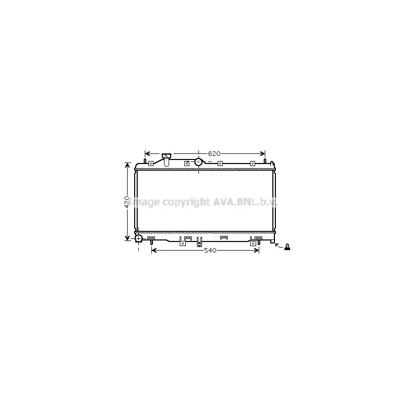 Radiateur, refroidissement du moteur AVA QUALITY COOLING SU2065