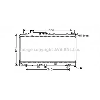 Radiateur, refroidissement du moteur AVA QUALITY COOLING SU2067