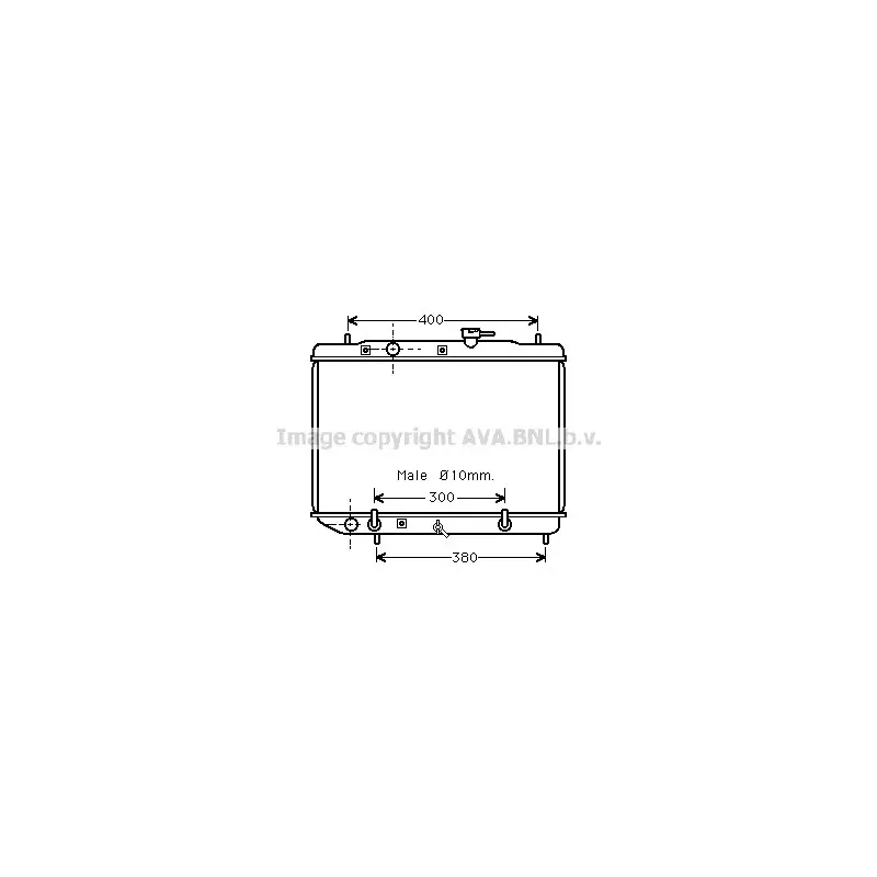 Radiateur, refroidissement du moteur AVA QUALITY COOLING SU2086