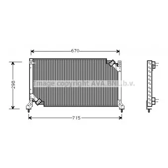 Condenseur, climatisation AVA QUALITY COOLING SU5026