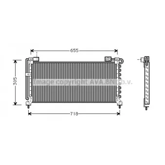 Condenseur, climatisation AVA QUALITY COOLING SU5027