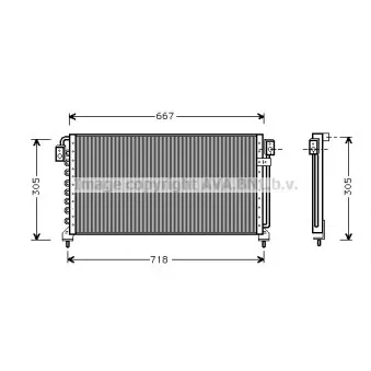 Condenseur, climatisation AVA QUALITY COOLING SU5028