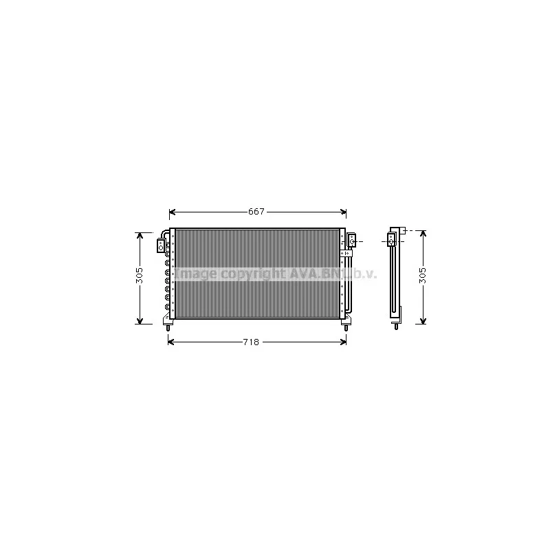 Condenseur, climatisation AVA QUALITY COOLING SU5028