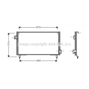 Condenseur, climatisation AVA QUALITY COOLING SU5031