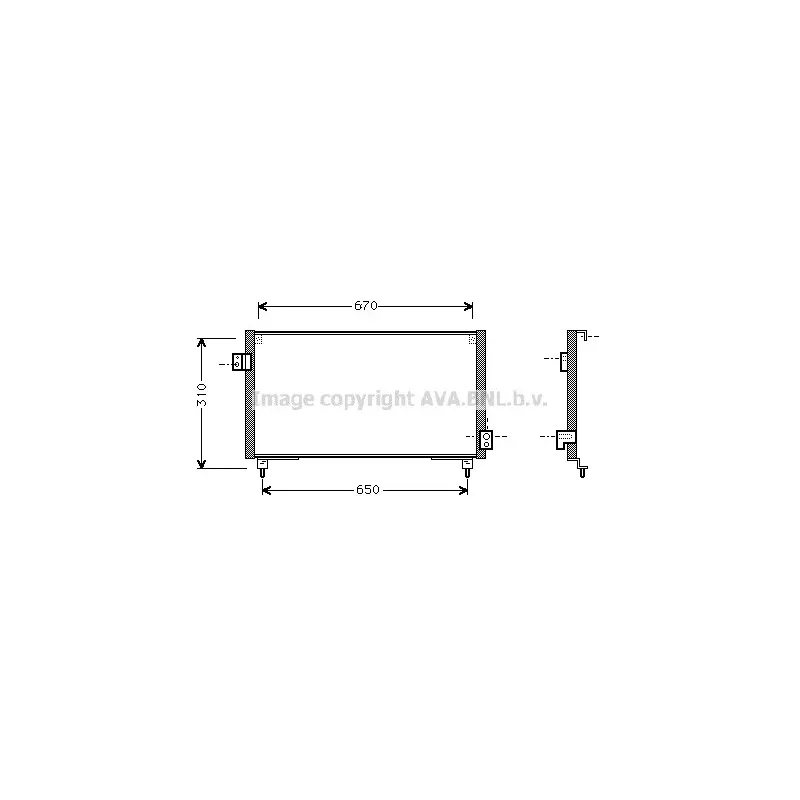 Condenseur, climatisation AVA QUALITY COOLING SU5031