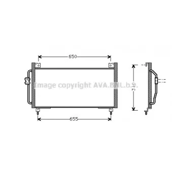 Condenseur, climatisation AVA QUALITY COOLING SU5038
