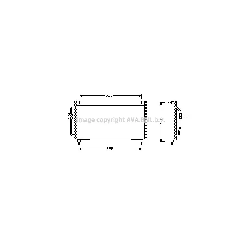 Condenseur, climatisation AVA QUALITY COOLING SU5038