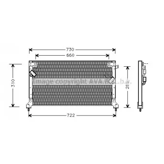 Condenseur, climatisation AVA QUALITY COOLING SU5040