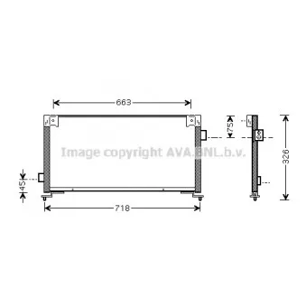 Condenseur, climatisation AVA QUALITY COOLING SU5044