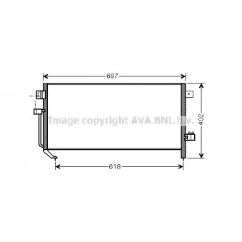 Condenseur, climatisation AVA QUALITY COOLING SU5060D
