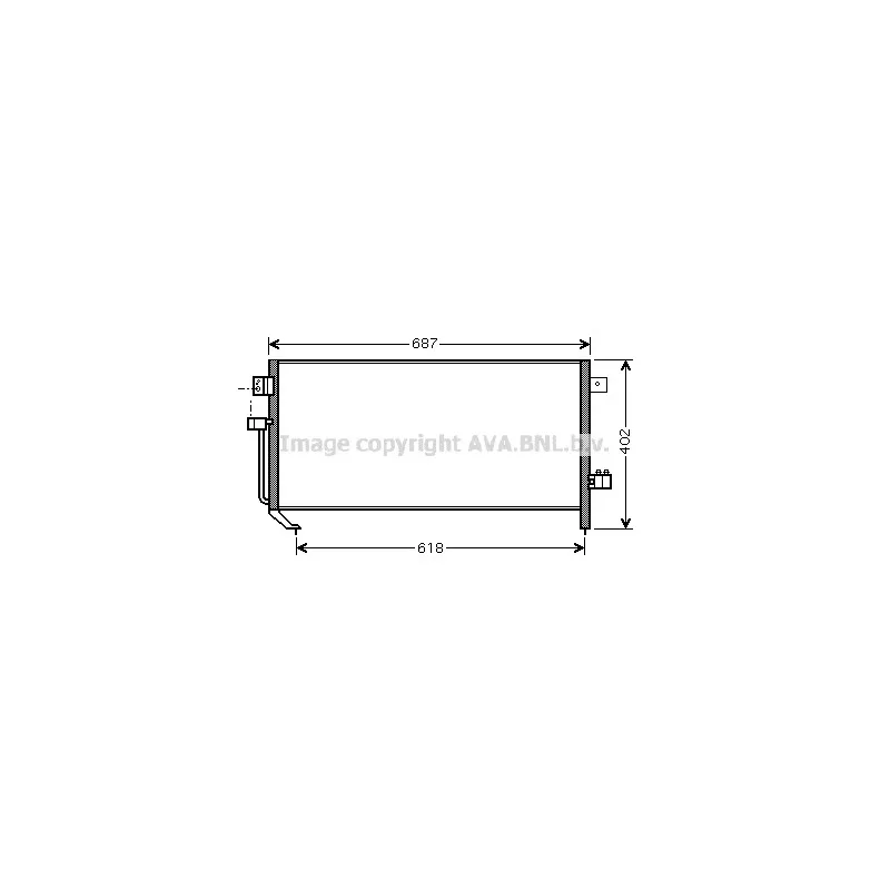 Condenseur, climatisation AVA QUALITY COOLING SU5060D