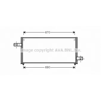Condenseur, climatisation AVA QUALITY COOLING SU5061
