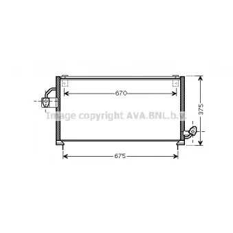 Condenseur, climatisation AVA QUALITY COOLING SU5063