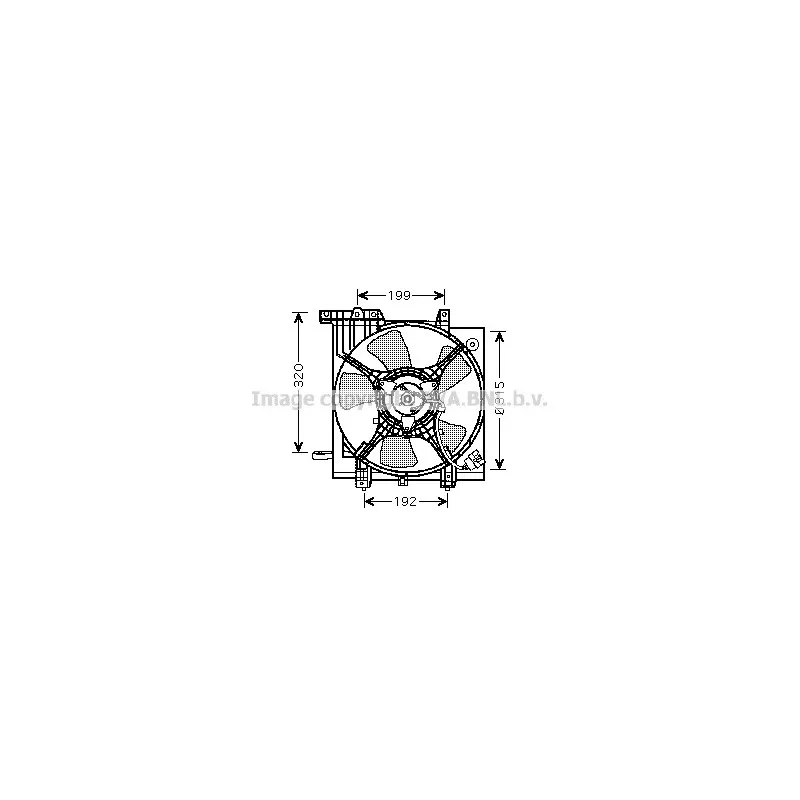 Ventilateur, refroidissement du moteur AVA QUALITY COOLING SU7502