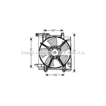 Ventilateur, refroidissement du moteur AVA QUALITY COOLING SU7503