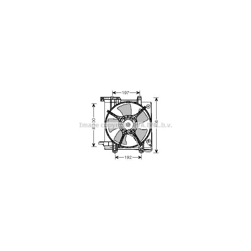 Ventilateur, refroidissement du moteur AVA QUALITY COOLING SU7503
