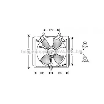 Ventilateur, refroidissement du moteur AVA QUALITY COOLING SU7505