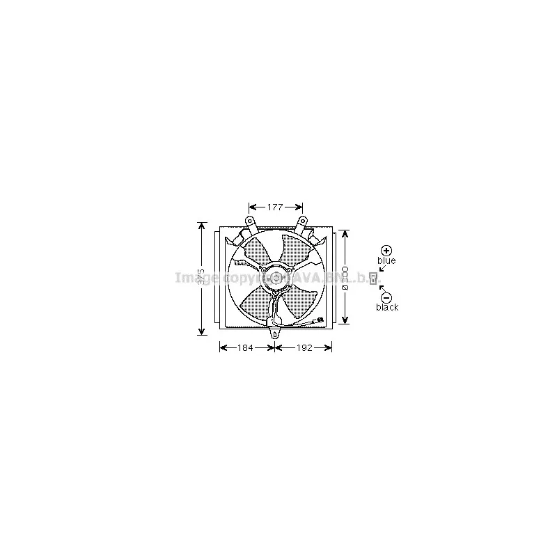Ventilateur, refroidissement du moteur AVA QUALITY COOLING SU7505