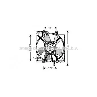 Ventilateur, refroidissement du moteur AVA QUALITY COOLING SU7510