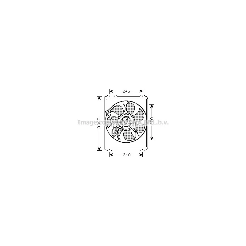 Ventilateur, refroidissement du moteur AVA QUALITY COOLING SU7514