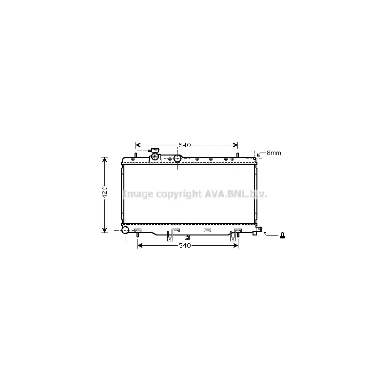Radiateur, refroidissement du moteur AVA QUALITY COOLING SUA2050