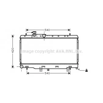 Radiateur, refroidissement du moteur AVA QUALITY COOLING SUA2052