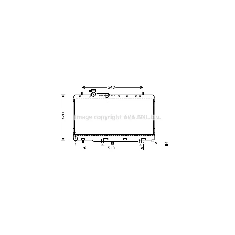 Radiateur, refroidissement du moteur AVA QUALITY COOLING SUA2052