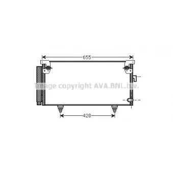 Condenseur, climatisation AVA QUALITY COOLING SUA5073D