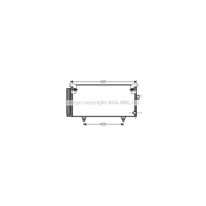 Condenseur, climatisation AVA QUALITY COOLING SUA5073D