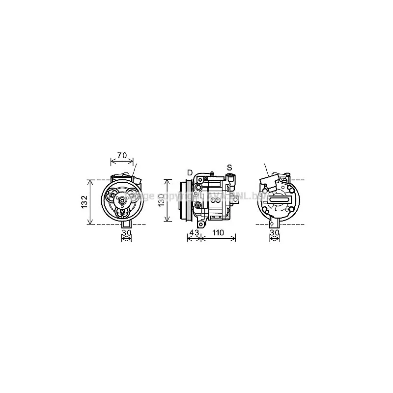 Compresseur, climatisation AVA QUALITY COOLING SUK081