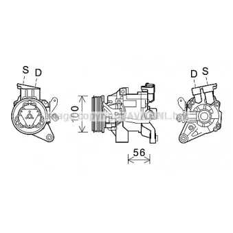 Compresseur, climatisation AVA QUALITY COOLING