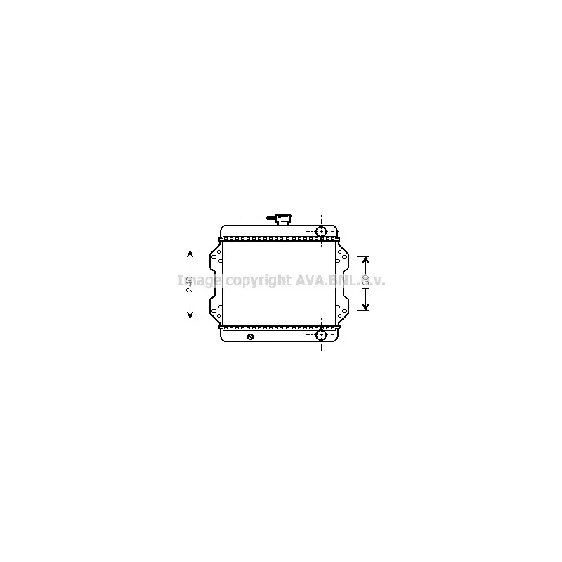 Radiateur, refroidissement du moteur AVA QUALITY COOLING SZ2003
