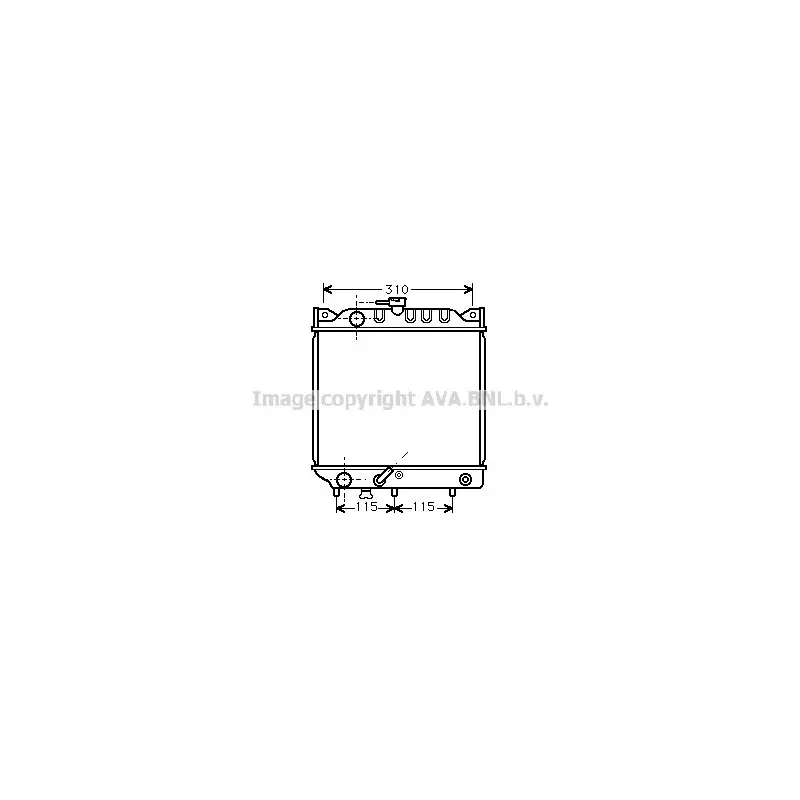 Radiateur, refroidissement du moteur AVA QUALITY COOLING SZ2007