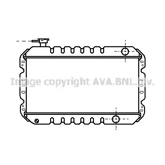 Radiateur, refroidissement du moteur AVA QUALITY COOLING SZ2008