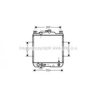 Radiateur, refroidissement du moteur AVA QUALITY COOLING