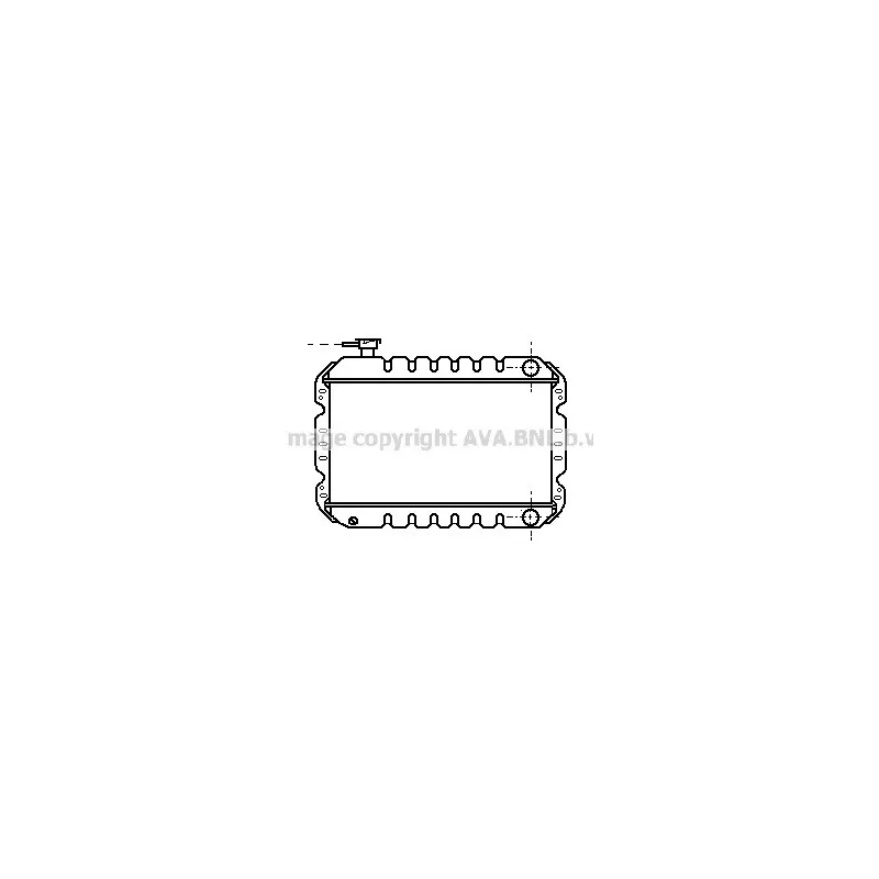 Radiateur, refroidissement du moteur AVA QUALITY COOLING SZ2016